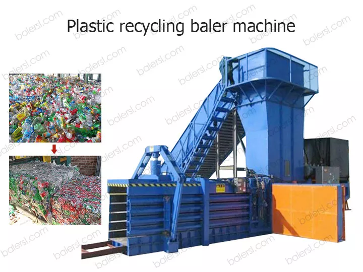 Presse à balles de recyclage de plastique